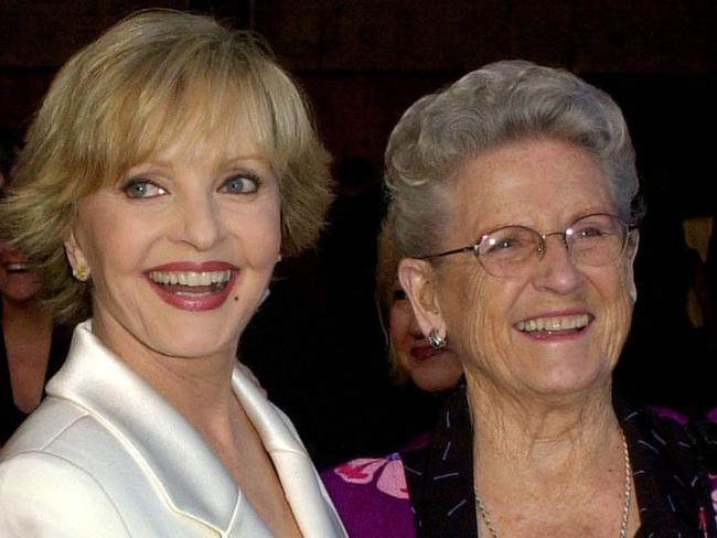 Florence Henderson, left, appears with The Brady Bunch co-star Ann B. Davis in 2003.  Picture:  AP