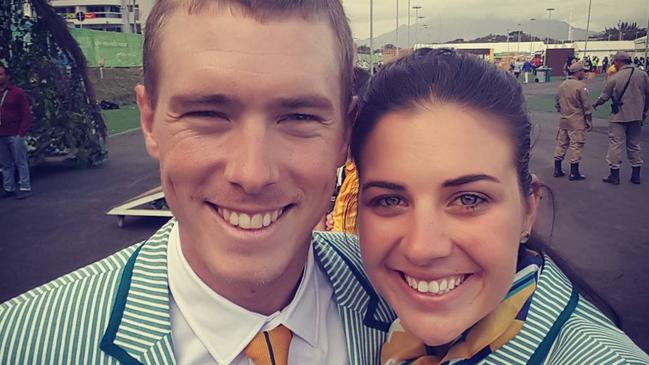 Rohan Dennis and wife Melissa. Picture: Instagram