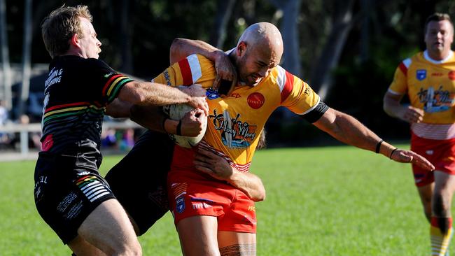 Coffs Harbour forward Peter Uikelotu. Picture: Leigh Jensen