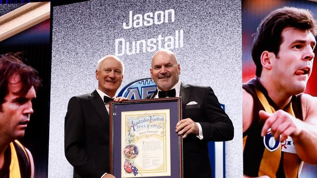 It’s official — Jason Dunstall is a Legend. Photo by Michael Willson/AFL Photos via Getty Images