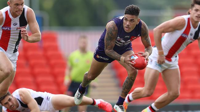 Michael Walters was best on ground for the Dockers. Picture: Michael Klein