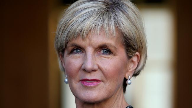 Foreign Minister Julie Bishop in Canberra. Picture: Kym Smith