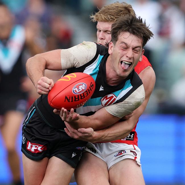 Zak Butters was crucial as Port Adelaide overcome Essendon.