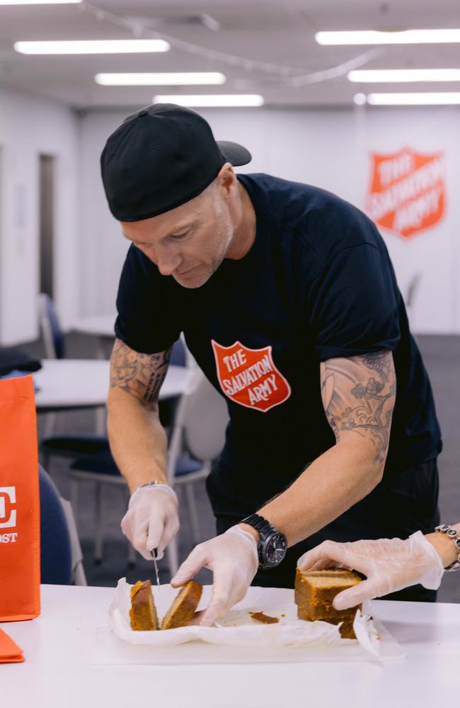 Irish entertainer, Ronan Keating volunteered his time to offer food to the homeless with the Salvos at Central on 10 December 2024.