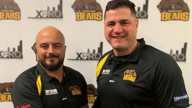 Thomastown president Rob Mazniovski welcomes Mario Bandera as the club's new senior coach for 2020. Picture: Thomastown Facebook