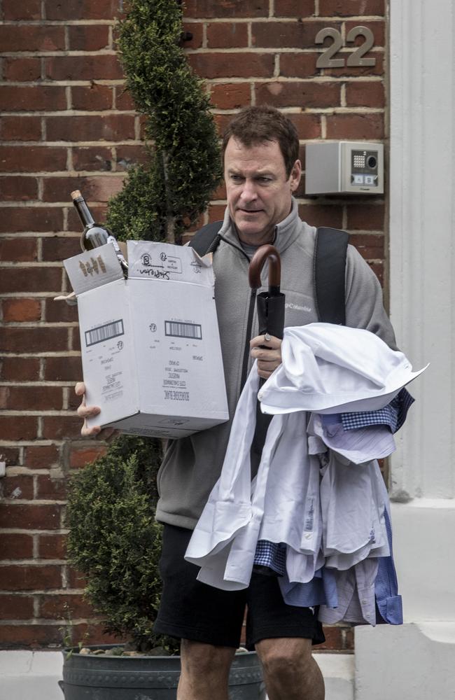 Paul Stapleton leaves his home in Cricklewood, London. Picture: Ella Pellegrini