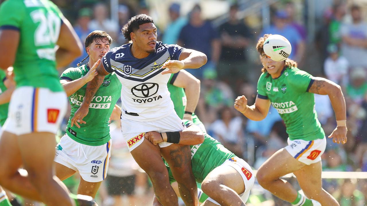 Thomas Mikaele was “unlucky” to miss out in Round 1. Picture: Getty Images