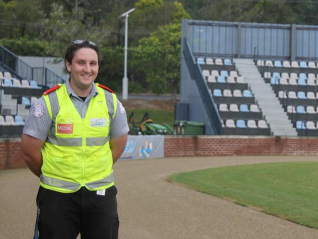 BASEBALL MEDIC: Overseeing the health and welfare of players on the diamond at the 2021 Australian Senior League Championships, Colbro Medics Yanik Koller is keen to use his skills for their benefit. Photo: Alison Paterson