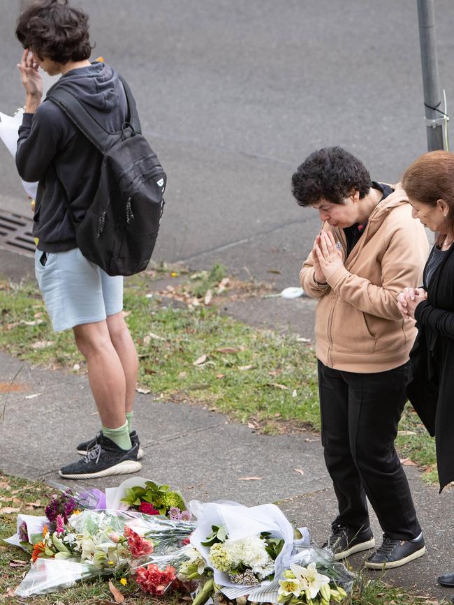 Community members mourn.