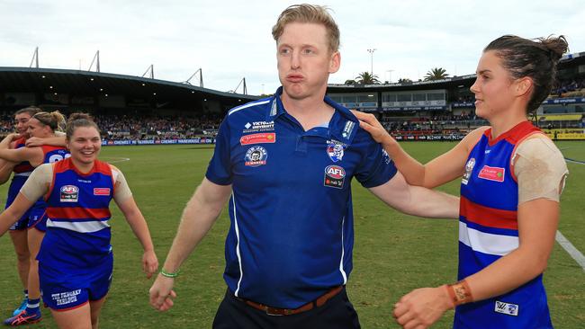 Western Bulldogs premiership coach Paul Groves is worried about the AFLW’s rapid expansion. Picture: Mark Stewart