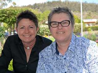 TAKE ACTION: Toni Colburn with guest speaker Sherele Moody who started the Red Heart Campaign. PHOTOS MEG BOLTON. Picture: Meg Bolton