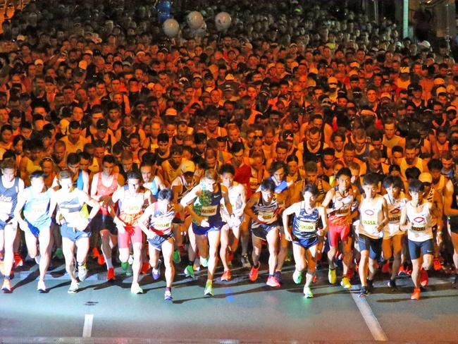 Gold Coast Half Marathon start, 2019 Picture: Marathon Photos