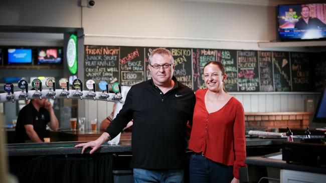 Damon and Linda Taylor the owners of The Royal Hotel in Blayney. Picture: Graham Schumann