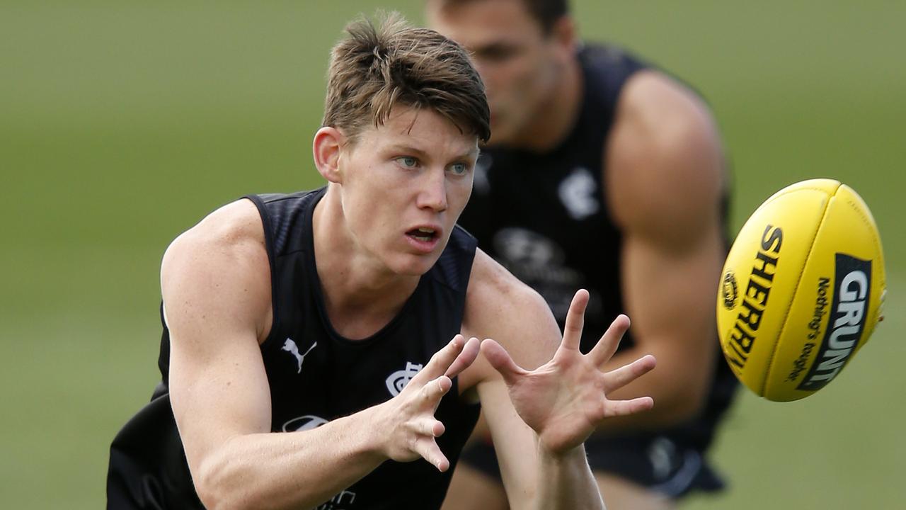 No. 1 draft pick Sam Walsh set disposal records in his first season at Carlton.