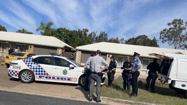 The scene of a fatal dog attack in Milton Street, Maryborough.