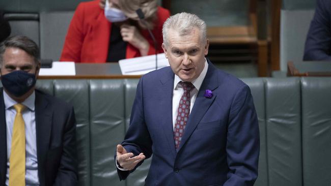 Employment and Workplace Relations Tony Burke has hinted at reforms to stop employers unilaterally terminating enterprise agreements. Picture: NCA NewsWire / Gary Ramage