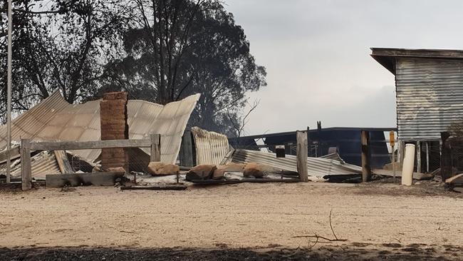 The remains of the Clifton Creek School. Picture: Jamie L Curtis/Facebook