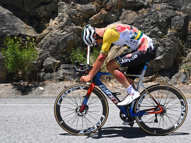 Luke Plapp will be hoping for a better TDU than in 2024 where he suffered a big crash. (Photo by Tim de Waele/Getty Images