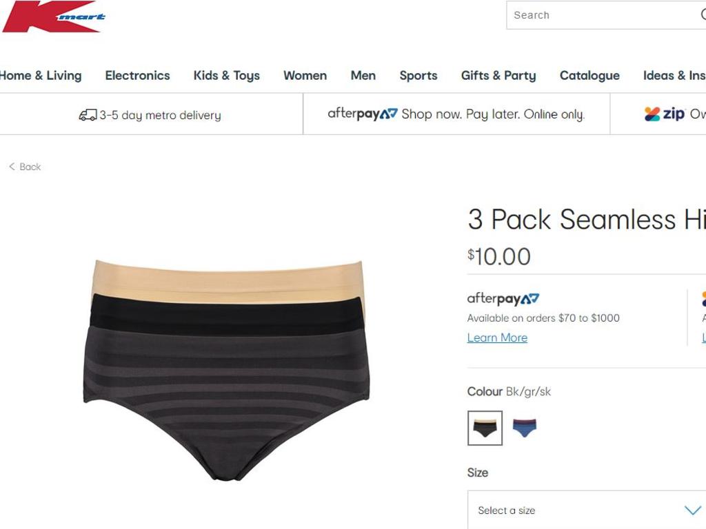 Kmart launches $12 period-proof undies