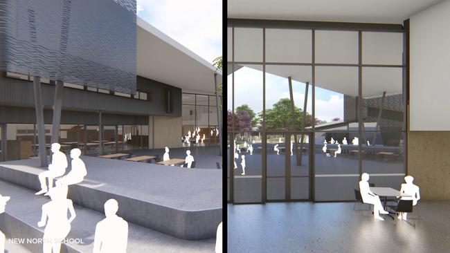 Concept images of the new B-12 public school to be built at Angle Vale.