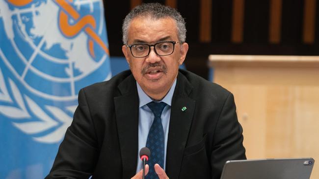 WHO Director-General Tedros Adhanom Ghebreyesus. Picture: AFP