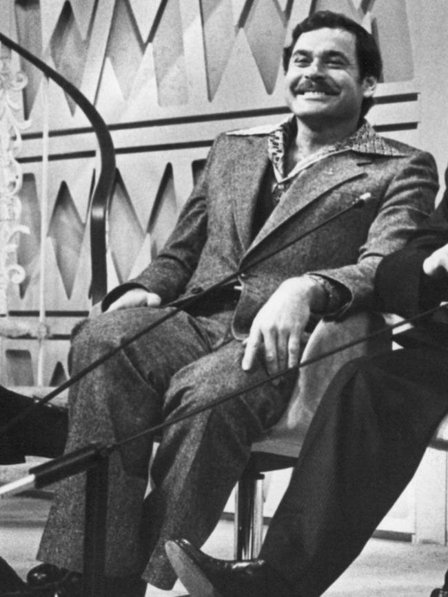 Barassi on set in 1980.