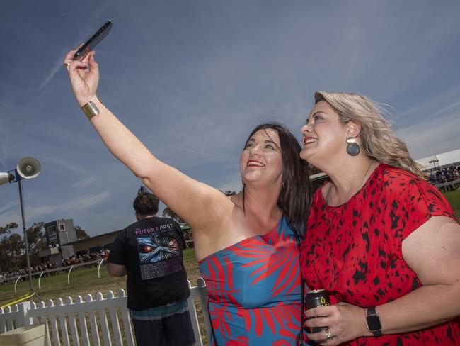 Ebony Dickie and Sindy Nell at the 2024 Manangatang Cup. Picture: Noel Fisher