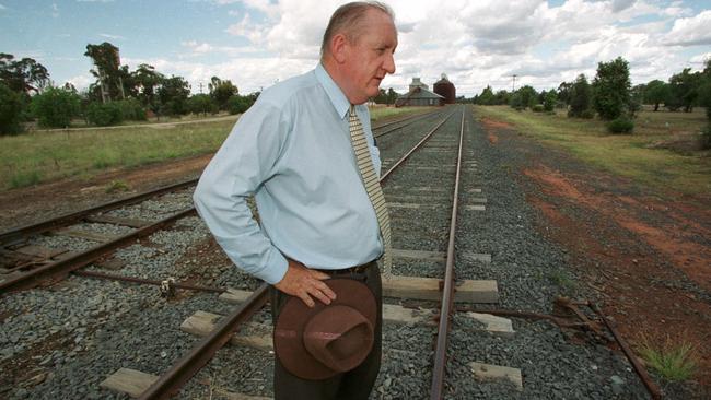 In his home town of Boree Creek in 2000.