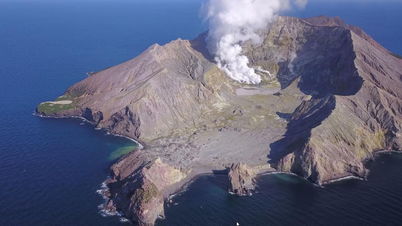 NZ Based Volcano explorer Geoff Mackley has reported that he is the first to capture drone images of the White Island Volcano since its eruption in December 2019. Picture: Geoff Mackley/GWN