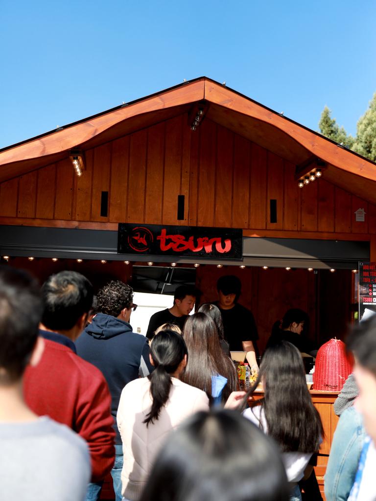 Tsuru Japanese street food at the Cherry Blossom Festival in Auburn. (AAP IMAGE / Angelo Velardo)