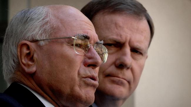 John Howard and Peter Costello in 2007.