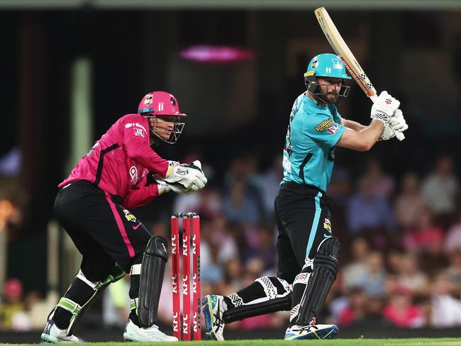 SYDNEY, AUSTRALIA - FEBRUARY 02: Michael Neser of the Heat bats during the Men's Big Bash League match between the Sydney Sixers and the Brisbane Heat at Sydney Cricket Ground, on February 02, 2023, in Sydney, Australia. (Photo by Matt King/Getty Images)