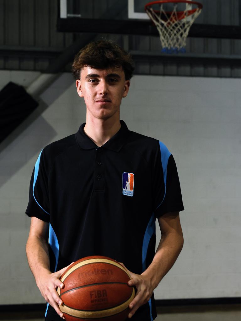 Cairns junior basketball player Saxon Toyne will represent Queensland North in the Under 16 National Championships, held in Perth from July 1 to 9. Picture: Brendan Radke