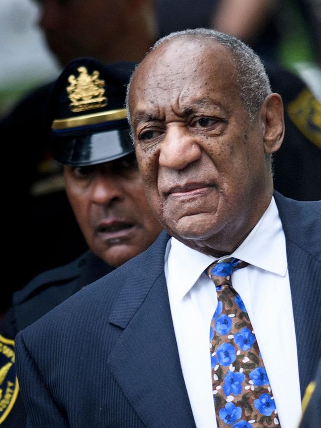 Bill Cosby arriving at court in Pennsylvania to face sentencing for sexual assault. Picture: Brendan Smialowski/AFP