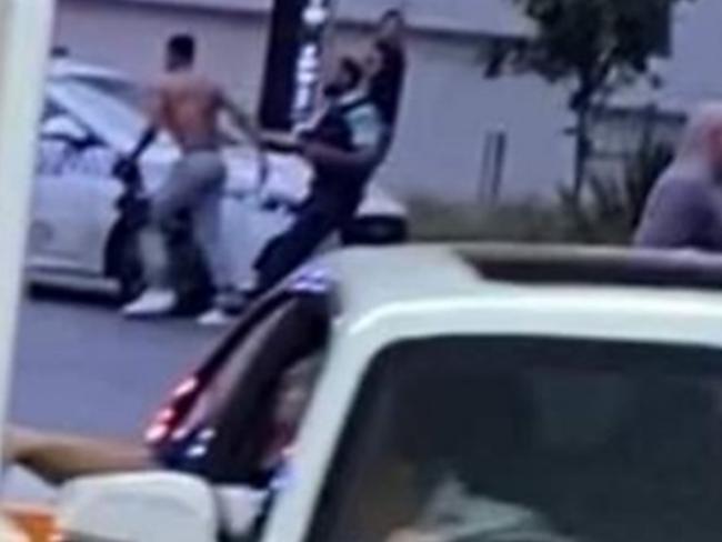 Four teenagers have been charged over their alleged roles in a violent brawl at Parramatta, which left another two teenagers injured. Picture: Twitter