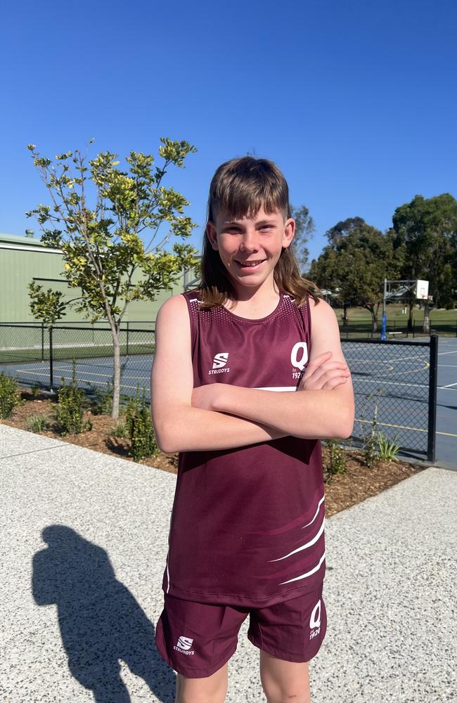 QLD School Sport Netball Under-15 boys. Pictured: Caidyn Macdonald