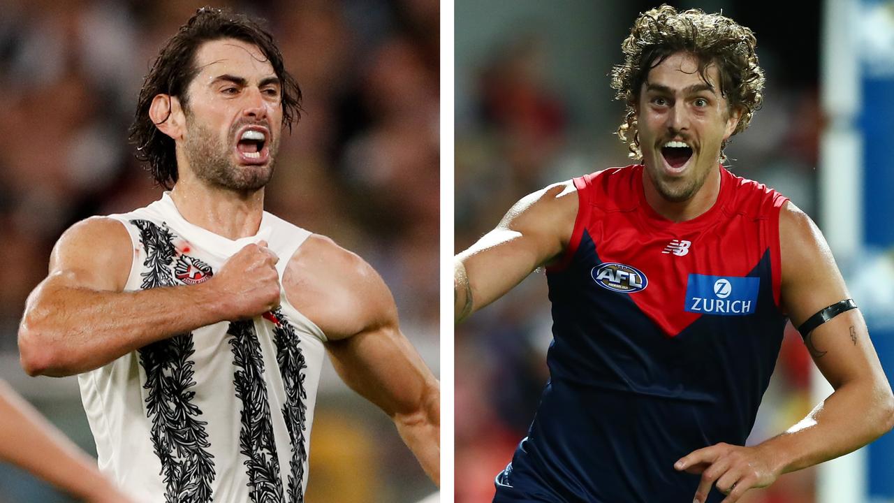 Brodie Grundy and Luke Jackson.