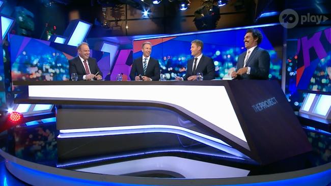 Viewers noticed the all-male panel of The Project on Thursday March 31.