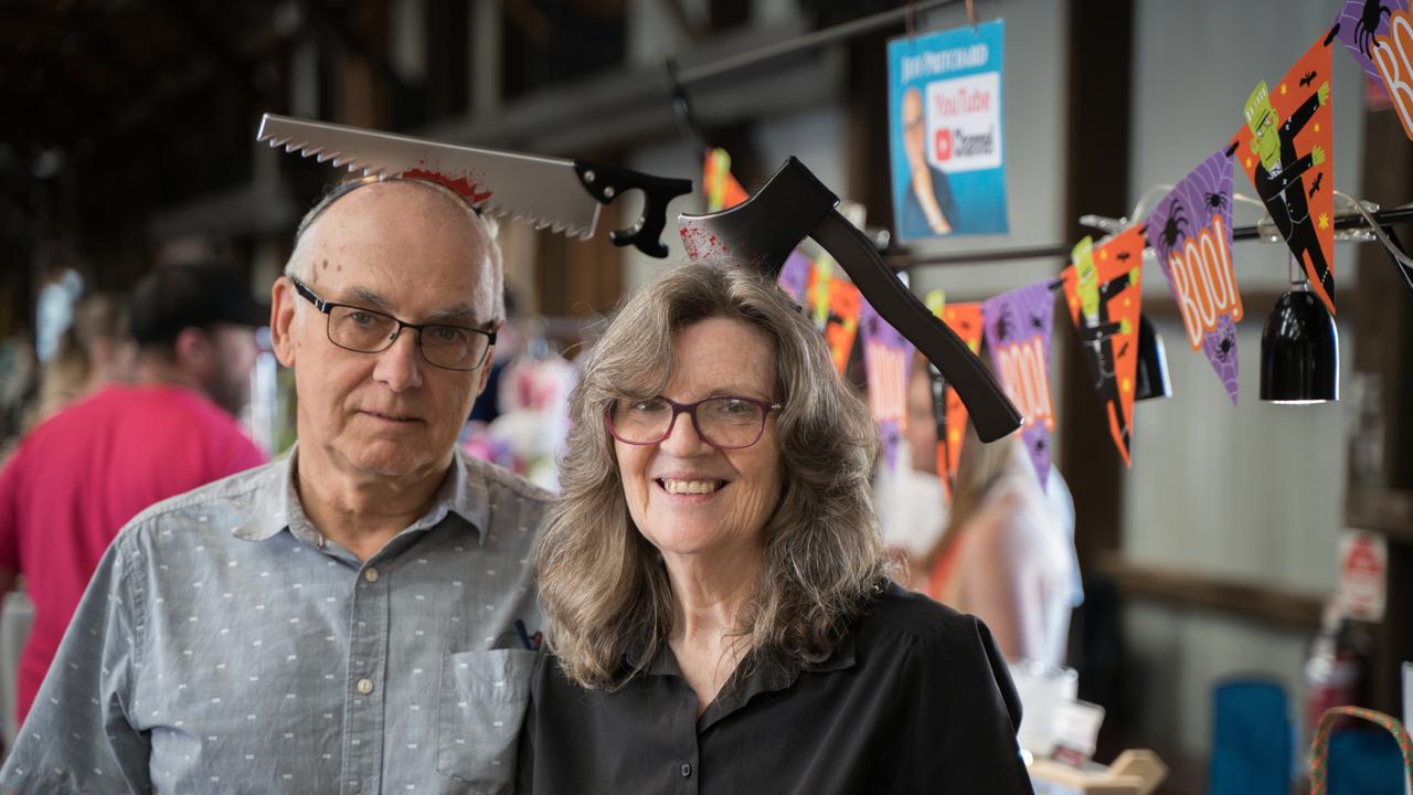 Jeff and Ann Pritchard at the Spooktacular Halloween Markets at the Goods Shed. October 26, 2024. Picture: Christine Schindler