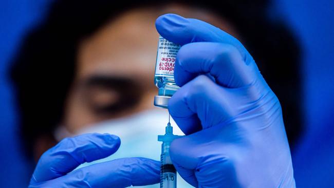 Australia’s vaccine rollout has been plagued with delays due to supply issues and concerns around blood clotting with the AstraZeneca jab. Picture: AFP