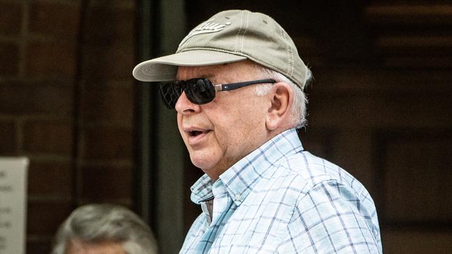 Robert Van Gestel, now 78, pictured leaving Manly Court on February 26 2020. Picture: AAP Image/ Julian Andrews