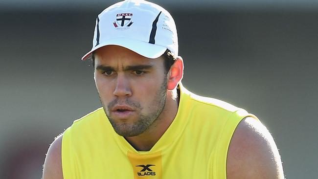 Paddy McCartin at St Kilda training. Picture: Getty Images