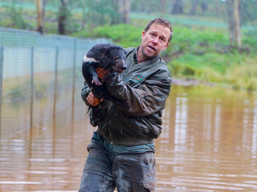 Mr Faulkner said Aussie Ark teams were “determined to keep going and protect every single animal in our care.” Picture: Aussie Ark