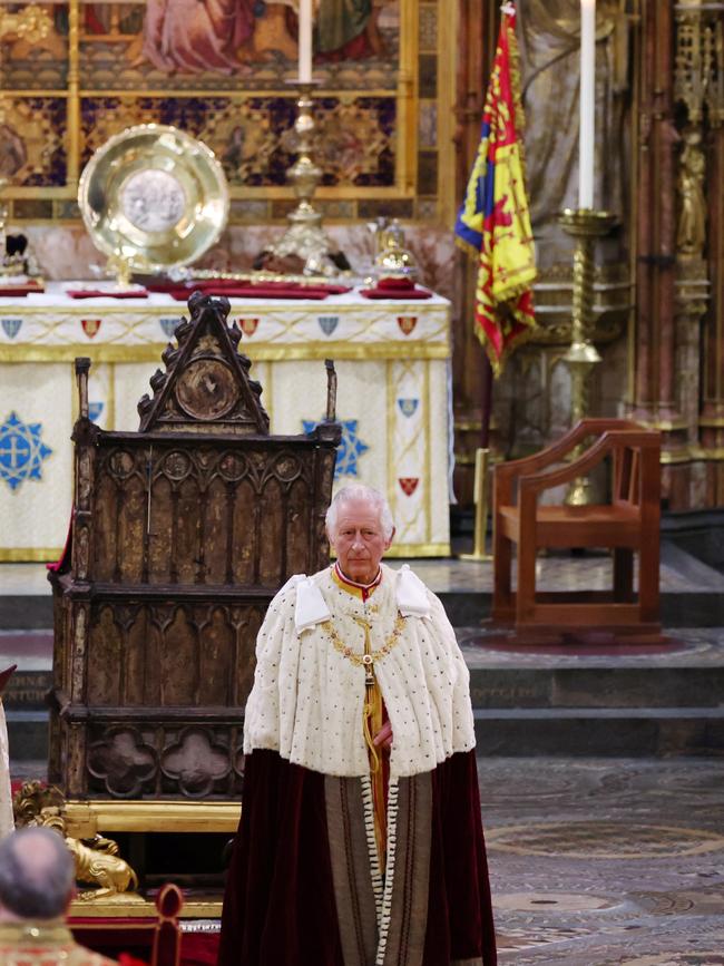 King Charles III at Westminster Abbey. Picture: Getty Images