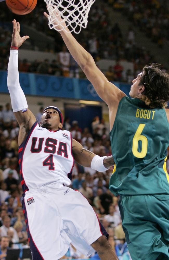 Allen Iverson v Andrew Bogut at Athens 2004.