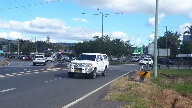 The man died at the bus stop near Woolworths.