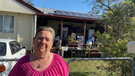 Cheryl Love will lost her home when the train line to the Gold Coast is widened and straightened.