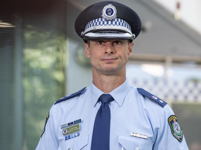 South Sydney Police Area Command Superintendent Andrew Garner said the man has links to organised crime. Picture: NewsWire / Monique Harmer