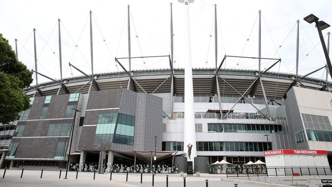 100,000 fans won’t gather at the MCG to watch the Grand Final this year. Picture: Janine Eastgate