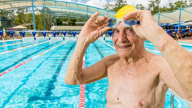 George Corones of Albany Creek will try to break two world records at the Commonwealth Games swimming trials. (AAP Image/Richard Walker)